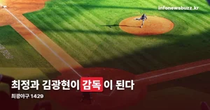 최광야구 1429 — 최정·김광현 이름을 딴 SSG 시즌 마무리 이벤트전