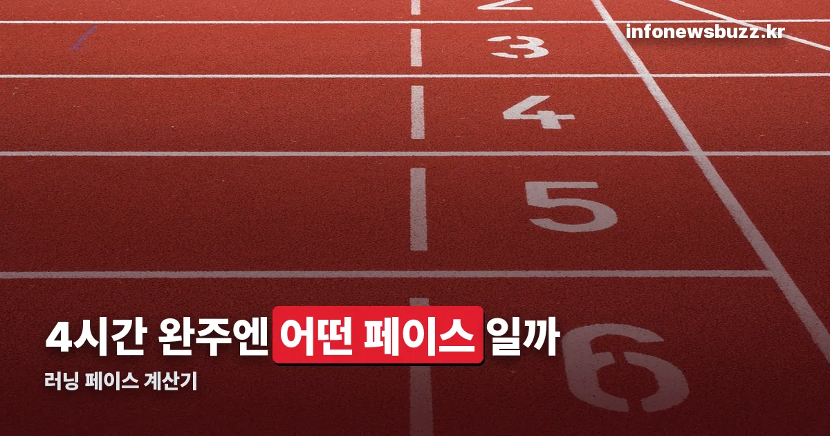 러닝 페이스 계산기 정리 썸네일